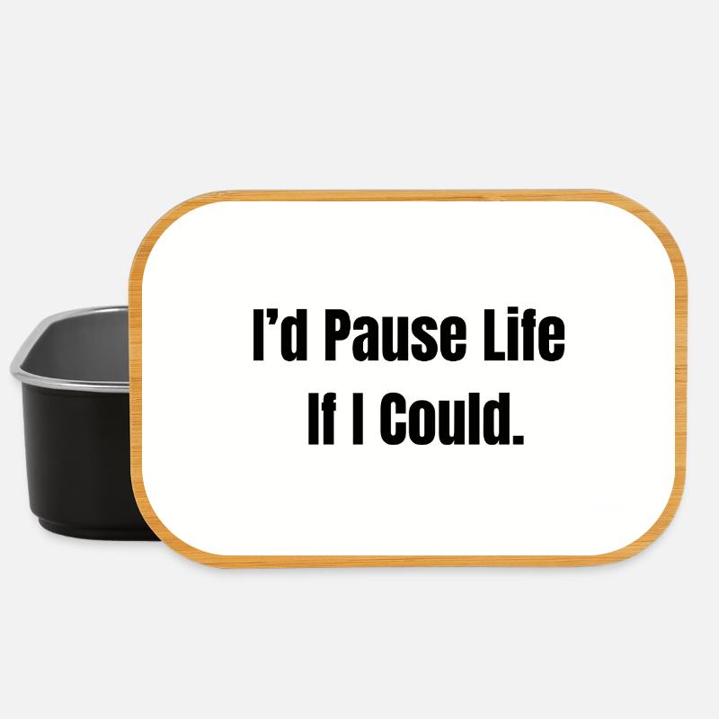 Pause Life – Existential Mood - Lunch Box - black