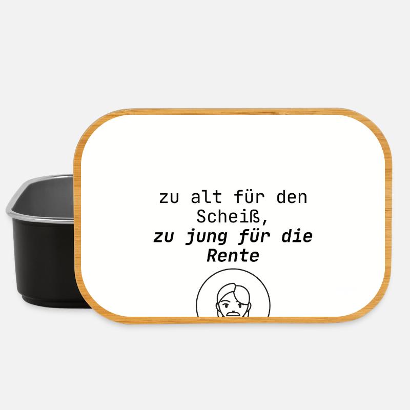 Age Sayings Humor Design - Lunch Box - black