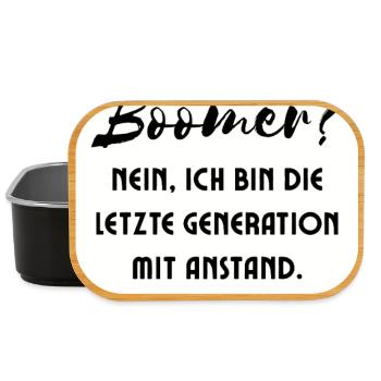 Generation with Style Saying - Lunch Box - black - Front