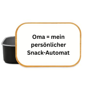 Distributeur automatique de collations de grand-mère - Boîte à goûter - noir - Devant