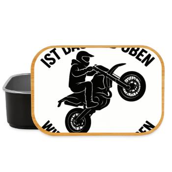 Supermoto Wheelie – La roue est-elle relevée - Boîte à goûter - noir - Devant