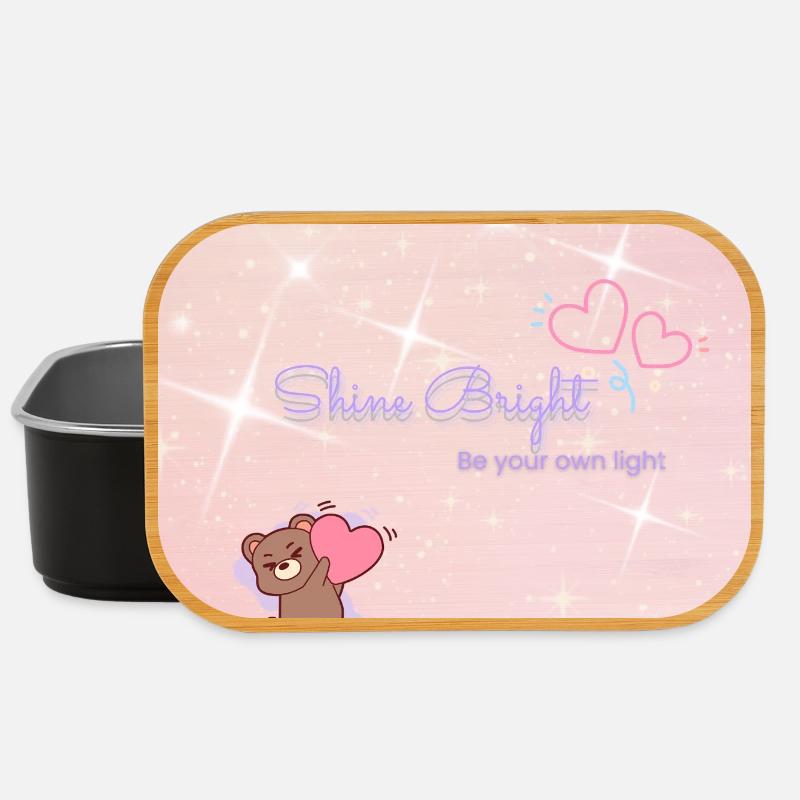 Shine Bright – Be Your Own Light - Lunch Box - black