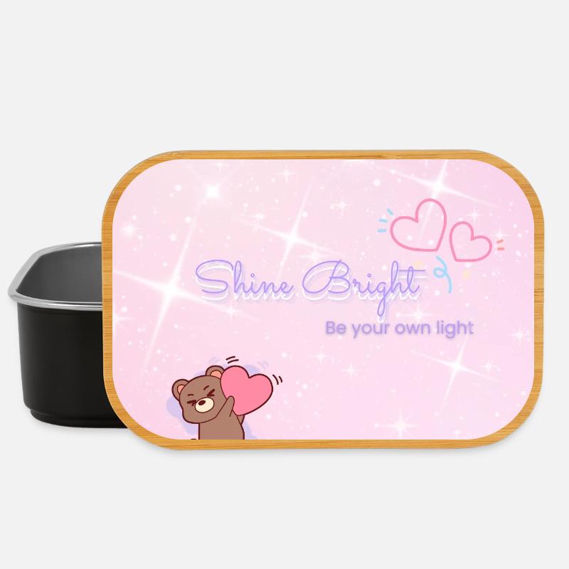 Shine Bright – Be Your Own Light - Lunch Box - black