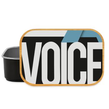 Sois une voix – pas un écho - Boîte à goûter - noir - Devant