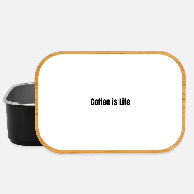 Kaffee ist Leben - Lunch Box - Schwarz