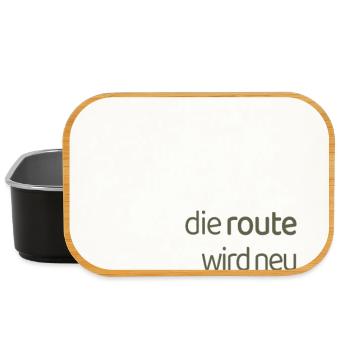 Die Route Wird Neu Berechnet – Modernes Statement - Lunch Box - Schwarz - Vorne