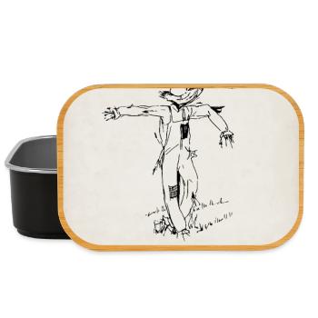 Vogelscheuche Ich halte die Stellung - Lunch Box - Schwarz - Vorne
