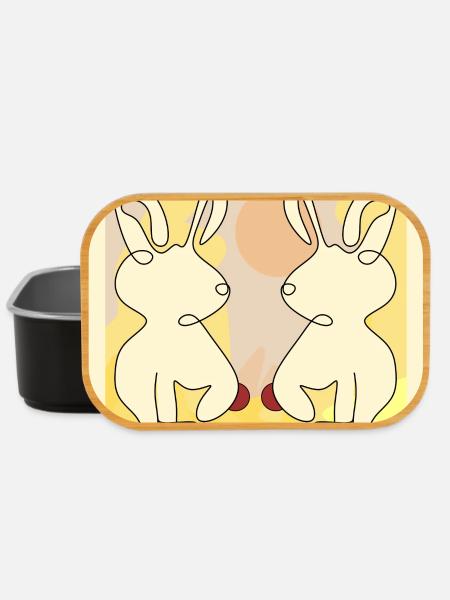 Osterhasen Weihnachtsfeier - Lunch Box - Schwarz