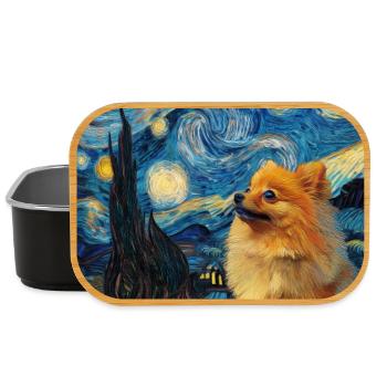 Zwergspitz Spitz Pomeranian - Boîte à goûter - noir - Devant