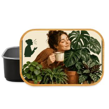 Meine Pflanzen hören zu, Menschen unterbrechen - Lunch Box - Schwarz - Vorne