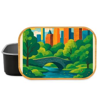 Central Park Vibes - Lunch Box - Schwarz - Vorne