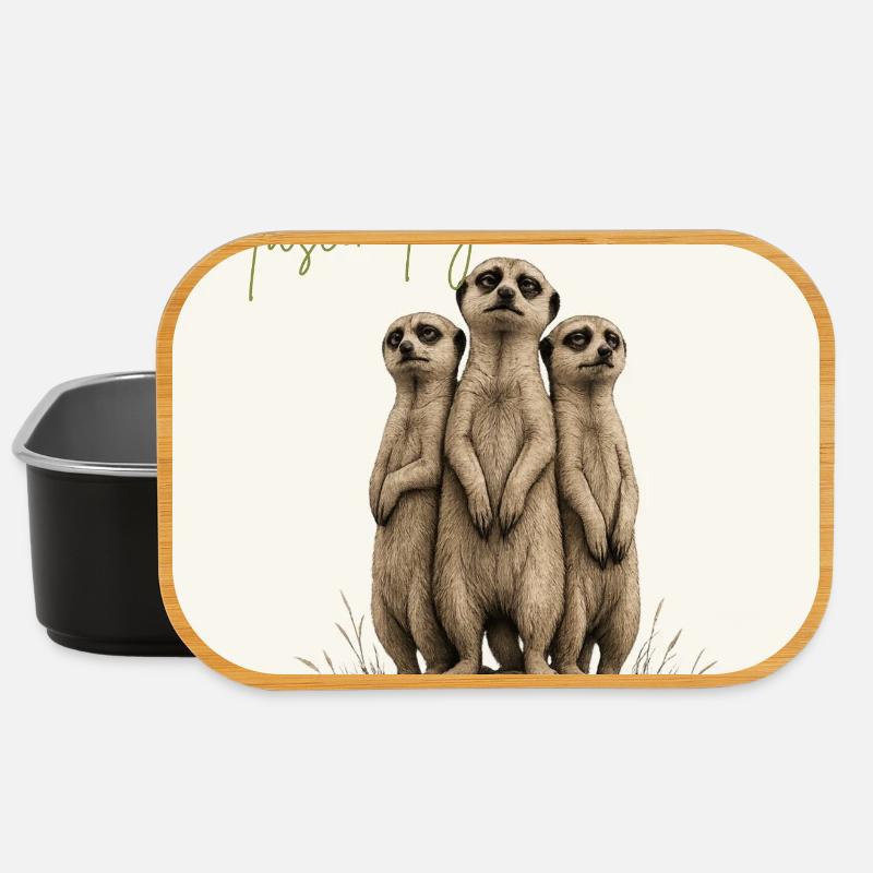 How Predictable Funny Meerkat - Lunch Box - Schwarz