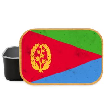 Eritreische Flagge – Afrikanische Identität - Lunch Box - Schwarz - Vorne