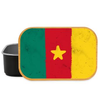 Flagge von Kamerun - Lunch Box - Schwarz - Vorne