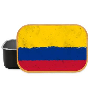 Drapeau de la Colombie - Boîte à goûter - noir - Devant