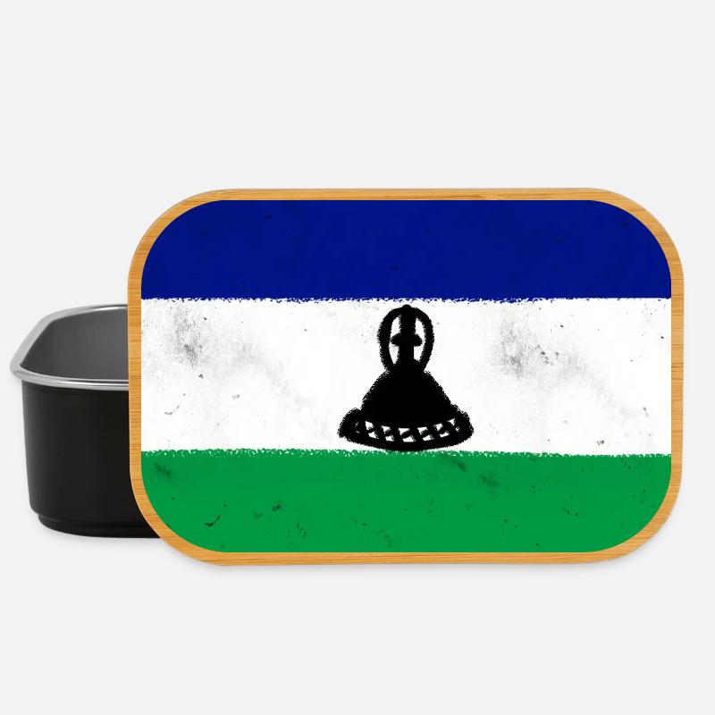Flagge von Lesotho - Lunch Box - Schwarz