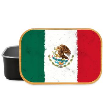 Flag of Mexico - Lunch Box - black - Front