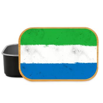 Flagge von Sierra Leone - Lunch Box - Schwarz - Vorne