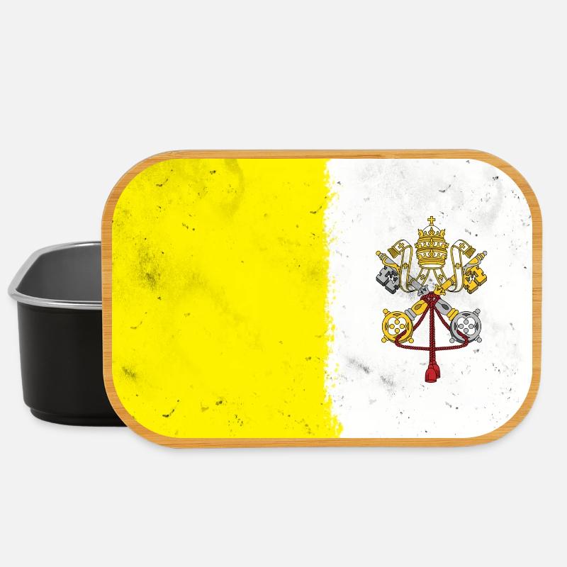 Drapeau du Vatican - Boîte à goûter - noir