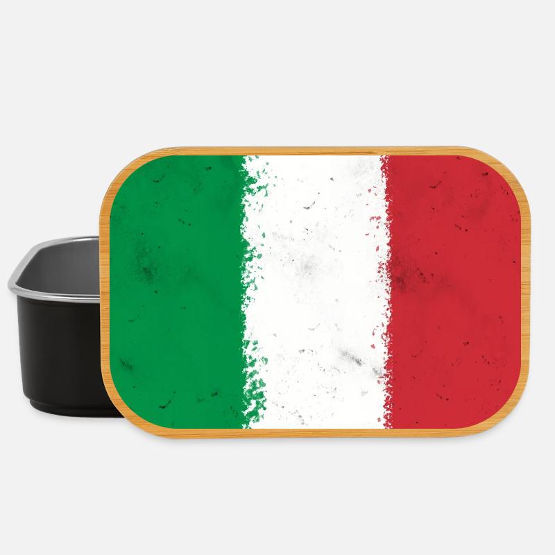 Drapeau de l’Italie - Boîte à goûter - noir