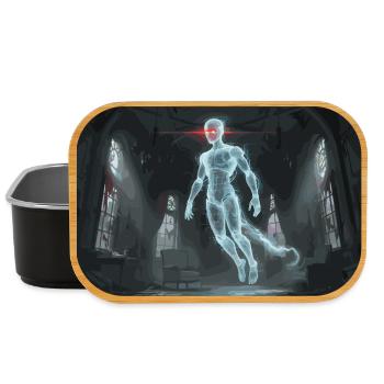 Digital ghost in the haunted house - Lunch Box - black - Front