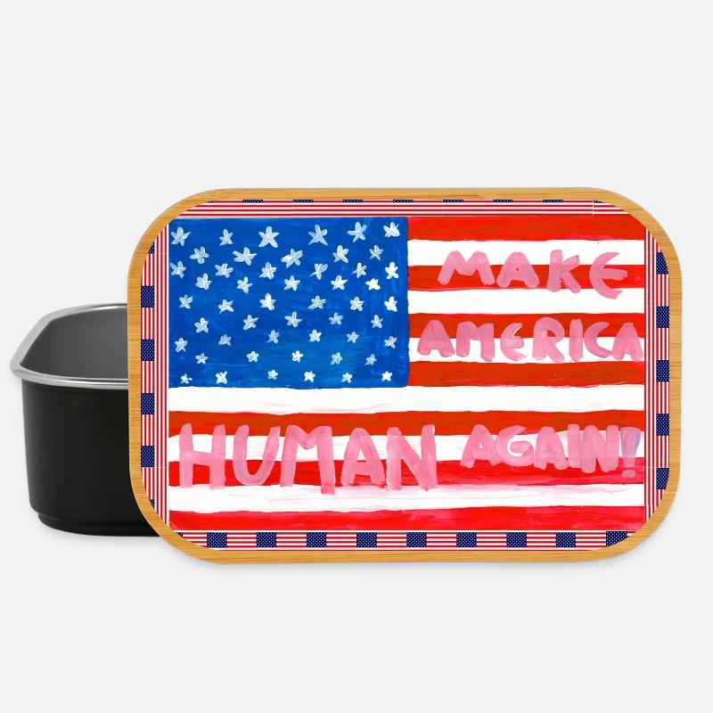 MAKE_AMERICA_HUMAN_AGAIN _A5 - Boîte à goûter - noir