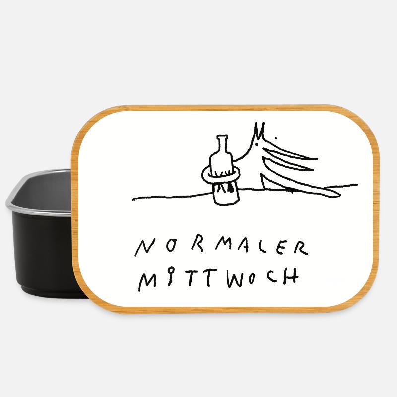 normaler_Mittwoch - Lunch Box - Schwarz