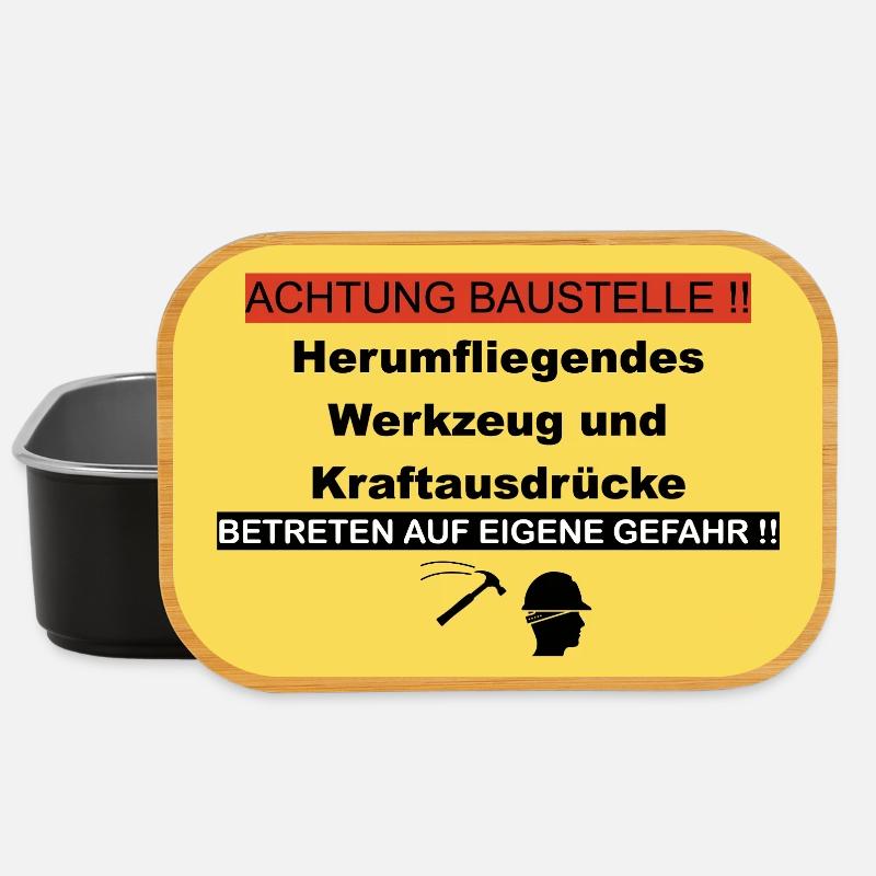 Achtung_Baustelle_PNG - Boîte à goûter - noir