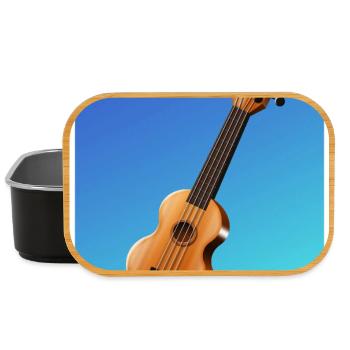 Cartoon Akustikgitarren-Poster - Lunch Box - Schwarz - Vorne