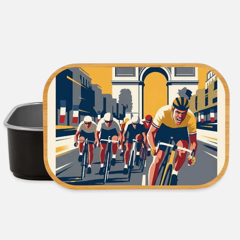 Paris Sprint – Radfahrer-Erinnerung - Lunch Box - Schwarz