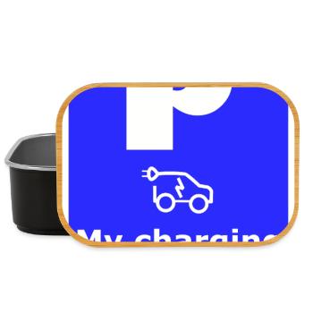 My charging point sign - Lunch Box - black - Front