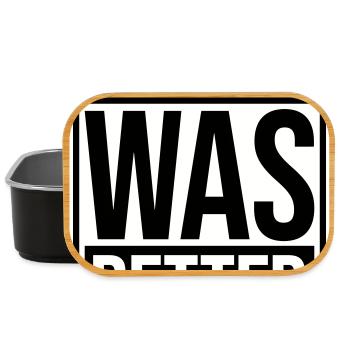 The Book Was Better Lustig Bücherwurm Film Spruch - Lunch Box - Schwarz - Vorne