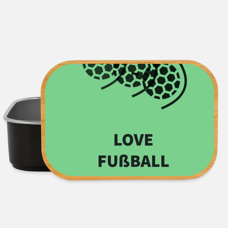 Fußball Leidenschaft Motiv - Lunch Box - Schwarz