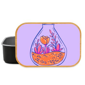 I LOVE,JARDINAGE,PRINTEMPS,HUMOUR,RETRAITE - Boîte à goûter - noir - Devant