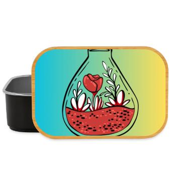 JE PEUX PAS,JARDINAGE,RETRAITE,PRINTEMPS,JARDIN - Boîte à goûter - noir - Devant