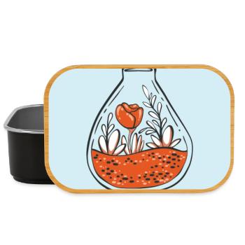 PLANETE. JOUR DE LA TERRE. ECOLOGIE. PLANET. VEGAN - Boîte à goûter - noir - Devant