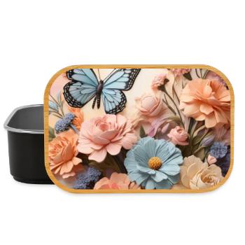 Flower Wings - Lunch Box - black - Front