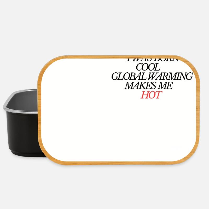 Ich wurde kühl geboren, globale Erwärmung heiß - Lunch Box - Schwarz