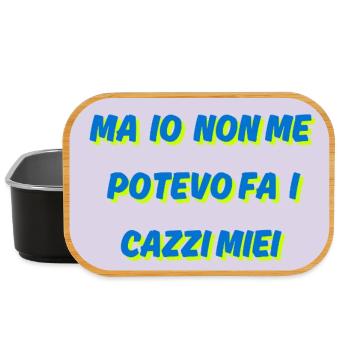 Je ne pouvais pas faire ma propre merde - Boîte à goûter - noir - Devant