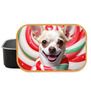 Candy Dog en fond de peppermix - Boîte à goûter - noir - Devant