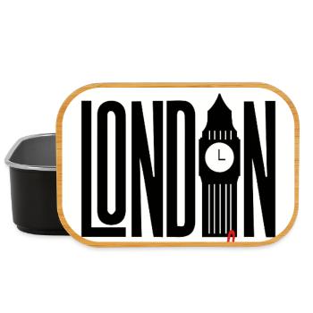 Fan de Londres - Boîte à goûter - noir - Devant