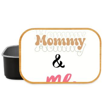 Mommy & Me Dupla de Lettrage Design - Boîte à goûter - noir - Devant