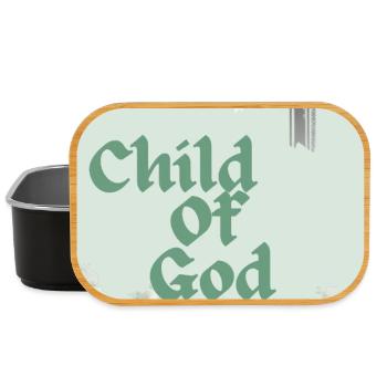 Kind Gottes Kreuz Wolkenkunst - Lunch Box - Schwarz - Vorne