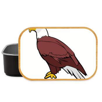 Eagle Strong Grafikthema - Lunch Box - Schwarz - Vorne
