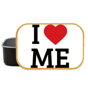I Love Me Heart – Self-Love - Lunch Box - black - Front