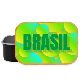 Brasil Neon Blasen Design - Lunch Box - Schwarz - Vorne