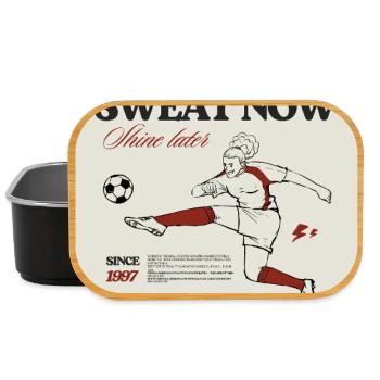 Sweat Now Shine Later Women Soccer T-Shirt Footbal - Boîte à goûter - noir - Devant