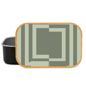 Common ground minimal geometric harmony - Lunch Box - black - Front