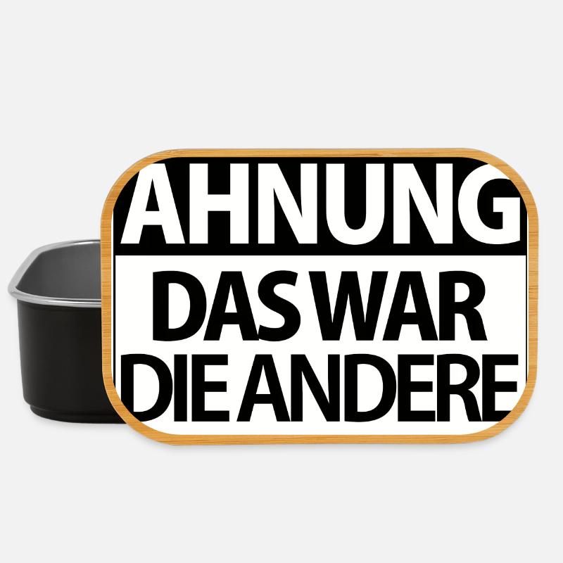 Andere Schicht – Keine Ahnung - Lunch Box - Schwarz