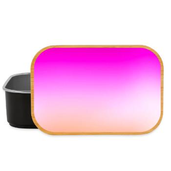 Strahlender Pastell-Sonnenuntergangsgradient - Lunch Box - Schwarz - Vorne